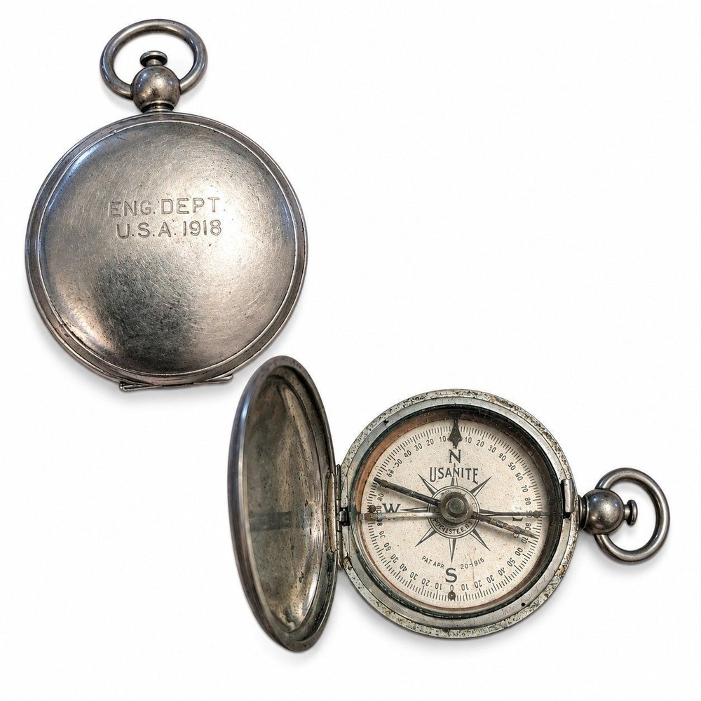 ⚜️14. 1918 Taylor, US Army ENG. Pocket Compass